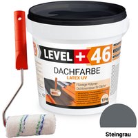 Level+ Dachfarbe Sockelfarbe elastische L+46 steingrau - 1,5KG + Farbroller 10cm Level+ Dachfarbe Sockelfarbe elastische L+46 steingrau - 1,5KG + Farbroller 10cm von LEVEL +