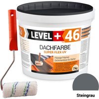 Level+ - level+ Dachfarbe Sockelfarbe elastische L+46 steingrau - 7KG + Farbroller 10cm Level+ - level+ Dachfarbe Sockelfarbe elastische L+46 steingrau - 7KG + Farbroller 10cm von LEVEL +