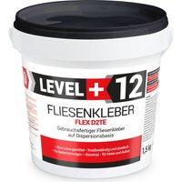 Level+ Fliesenkleber Fertig Dispersionkleber Flexmörtel L+12 - 1,5KG von LEVEL +