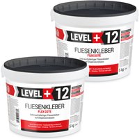 Level+ - level+ Fliesenkleber Fertig Dispersionkleber Flexmörtel L+12 - 5+5KG von LEVEL +