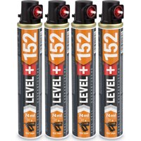 Level+ - level+ Gaskartusche 152mm 74ml Fuel Cell Ersatzgas für Nagler L+152 - 4 St. von LEVEL +