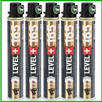 Level+ - level+ Gaskartusche 165mm 80ml Fuel Cell Ersatzgas für Nagler L+165 grün - 5 St. von LEVEL +