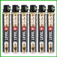 Level+ Gaskartusche 165mm 80ml Fuel Cell Ersatzgas für Nagler L+165 grün - 6 St. von LEVEL +