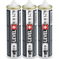 Level+ - level+ Gaskartusche für Gasnagler 115mm 56ml Fuel Cell L+115 - 3 St. von LEVEL +