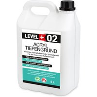 Level+ - level+ Acryl Tiefengrund Grundierung Zement Gipsputz L+02 - 5L von LEVEL +