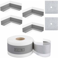 Level+ Bandset Dusche Balkon Dichtband Dichtbahn Duschelement Ecken Profi set G2 von LEVEL +