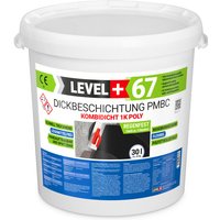 Level+ Bitumen Dickbeschichtung 1K Polystyrol pmbc 1K Poly L+67 - 30L von LEVEL +