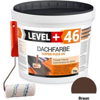 Level+ - level+ Dachfarbe Sockelfarbe elastische L+46 braun - 7KG + Farbroller 10cm Level+ - level+ Dachfarbe Sockelfarbe elastische L+46 braun - 7KG + Farbroller 10cm von LEVEL +