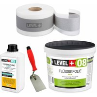 Level+ - level+ Dichtset für Duschabdichtung Bad Dichtband Flüssigfolie 7kg SET04 Level+ - level+ Dichtset für Duschabdichtung Bad Dichtband Flüssigfolie 7kg SET04 von LEVEL +