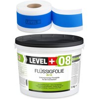 Level+ - level+ Dichtset für Duschabdichtung Bad Dichtband Flüssigfolie 7kg SET307 von LEVEL +