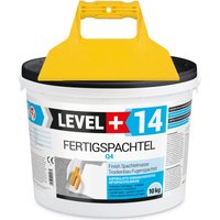 Level+ - level+ Fertigspachtel Spachtelmasse L+14 - 10KG + Glattspachtel von LEVEL +