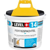 Level+ - level+ Fertigspachtel Spachtelmasse L+14 - 20KG + Glattspachtel von LEVEL +