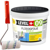 Level+ Flüssigfolie Dichtfolie Flex L+09 - 7kg + Farbroller von LEVEL +
