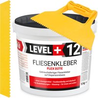 Level+ - level+ set Fliesenkleber Fertig Dispersionkleber L+12 - 10KG + Dreieckzahnspachtel von LEVEL +