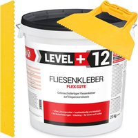 Level+ - level+ set Fliesenkleber Fertig Dispersionkleber L+12 - 20KG + Dreieckzahnspachtel von LEVEL +