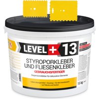 Level+ - level+ set Styroporkleber Dispersionkleber Dekor Deckenplatten L+13 - 20KG + 2St. Zahnspachtel 18x13cm + 13x9cm Level+ - level+ set Styroporkleber Dispersionkleber Dekor Deckenplatten L+13 - 20KG + 2St. Zahnspachtel 18x13cm + 13x9cm von LEVEL +