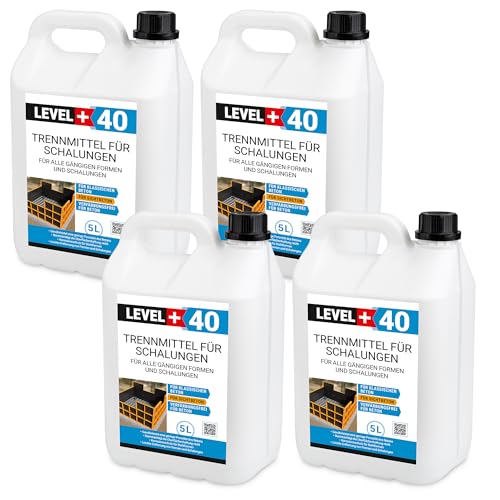 Trennmittel für Formen und Schalungen 20L Schalöl Gips- Betontrennmittel RM40 von LEVEL PLUS