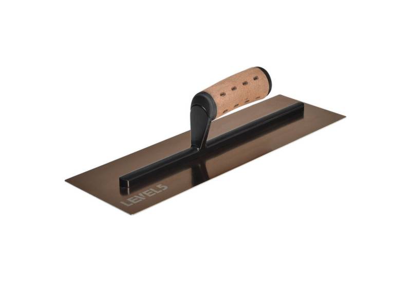 LEVEL5 Multifunktionsspachtel LEVEL5 Glätt- Gipserkelle Leder Griff 120x356x0,7mm/14" 4-962 von LEVEL5