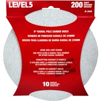 LEVEL5 Schleifscheiben 10-Pack 200 Körnung für 9“ 5-349 LEVEL5 Schleifscheiben 10-Pack 200 Körnung für 9“ 5-349 von LEVEL5