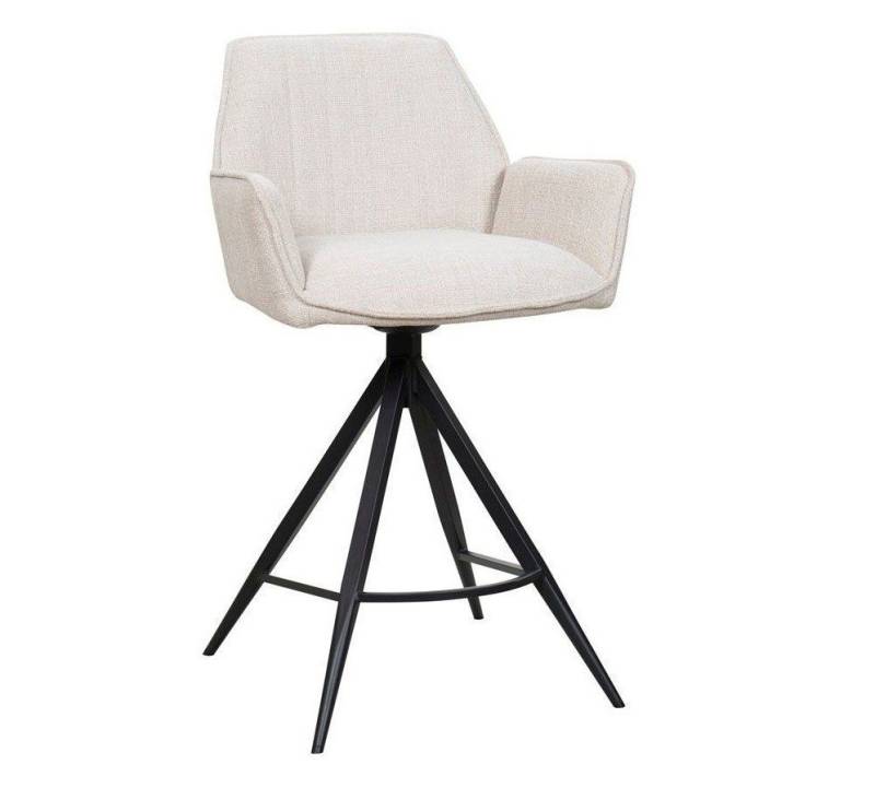 LEVEN Lifestyle Barhocker 2´er Set Barstuhl LOA Stoffbezug beige drehbar Sitzhöhe 66 cm (2´er Set), mit Armlehnen von LEVEN Lifestyle