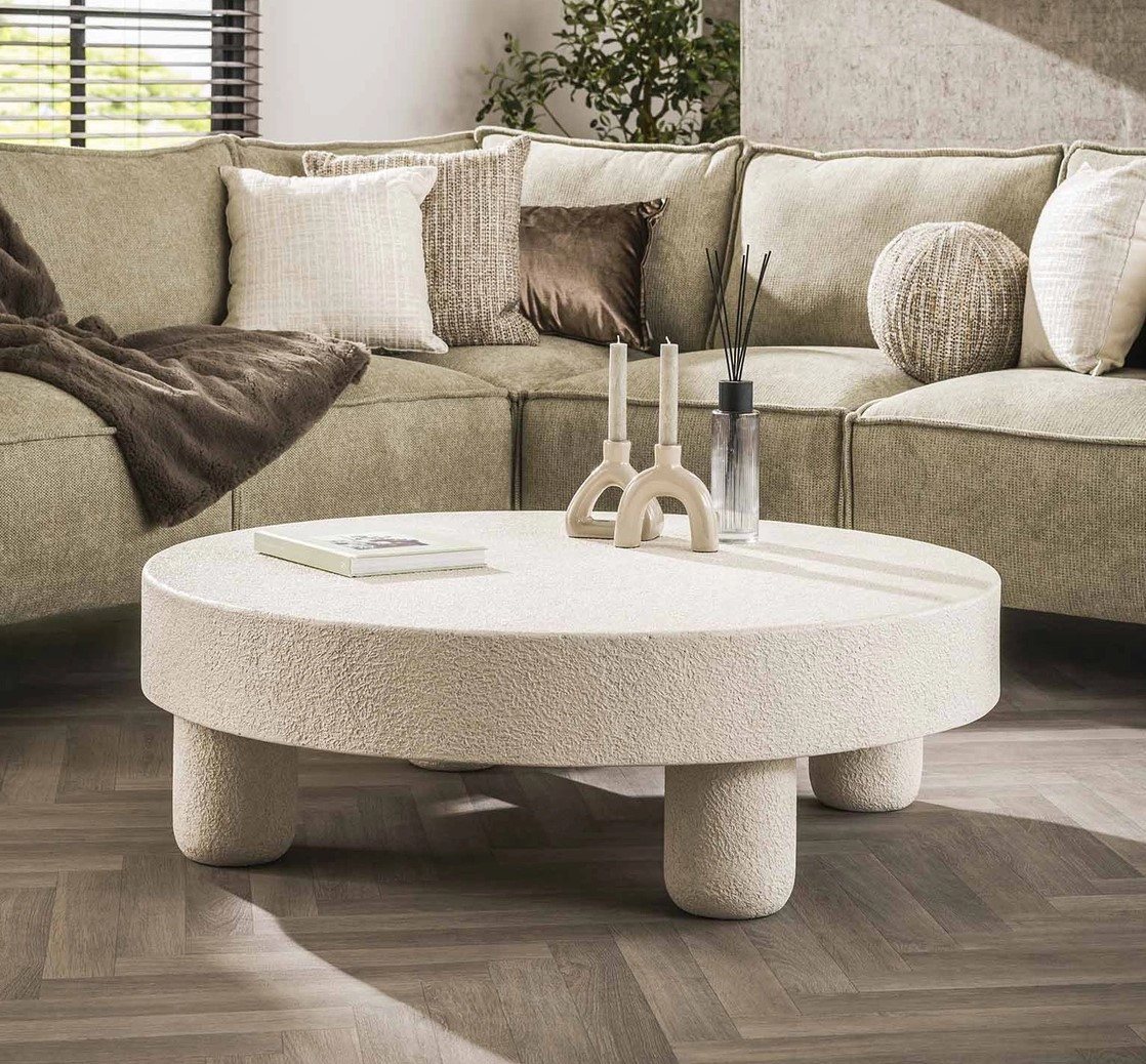 LEVEN Lifestyle Couchtisch ASTONE rund aus Marmor Verbundstoff Sofatisch Ø 110cm, rund LEVEN Lifestyle Couchtisch ASTONE rund aus Marmor Verbundstoff Sofatisch Ø 110cm, rund von LEVEN Lifestyle