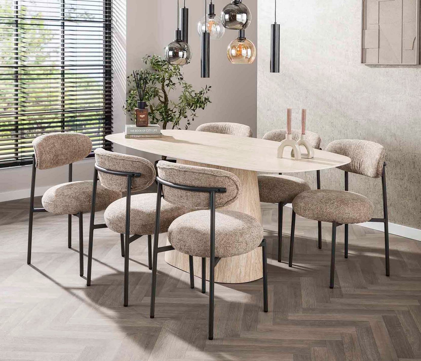 LEVEN Lifestyle Esstisch Esszimmertisch TRAVENTO in Travertin-Optik 180 cm oval, Keramik-Tischplatte in Travertinoptik LEVEN Lifestyle Esstisch Esszimmertisch TRAVENTO in Travertin-Optik 180 cm oval, Keramik-Tischplatte in Travertinoptik von LEVEN Lifestyle