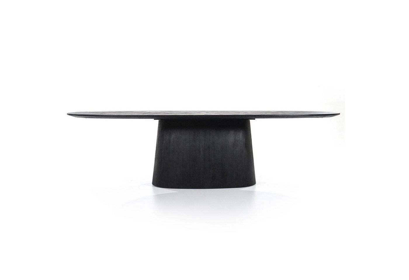 LEVEN Lifestyle Esstisch Esszimmertisch oval 200 cm schwarz massiv von LEVEN Lifestyle