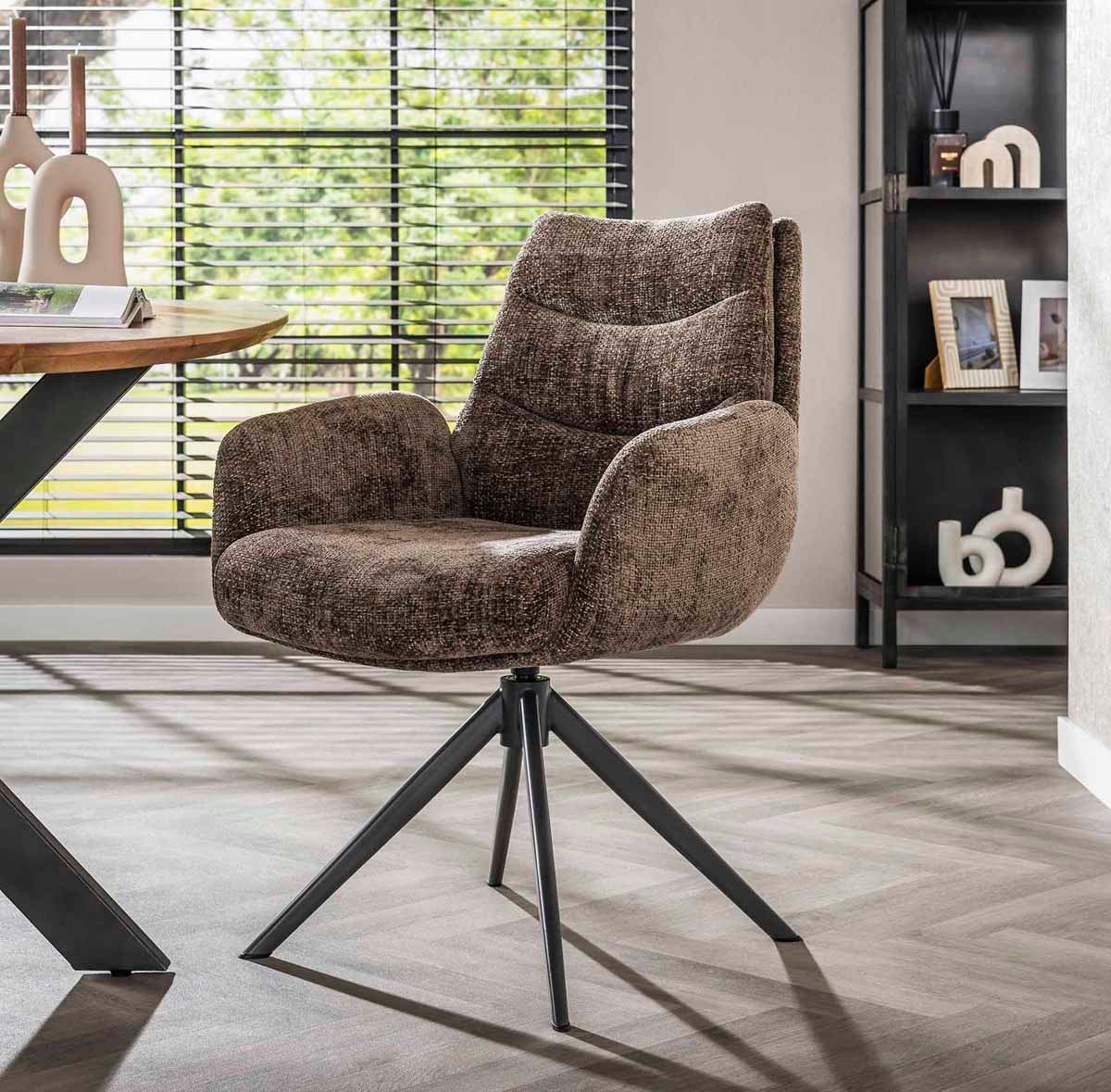 LEVEN Lifestyle Esszimmerstuhl 2er Set LUXUS Lounge Stuhl m. Armlehnen gepolstert drehbar Drehstuhl, Rücken- und Sitzfläche gepolstert LEVEN Lifestyle Esszimmerstuhl 2er Set LUXUS Lounge Stuhl m. Armlehnen gepolstert drehbar Drehstuhl, Rücken- und Sitzfläche gepolstert von LEVEN Lifestyle