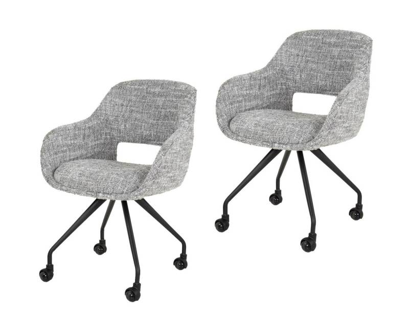 LEVEN Lifestyle Esszimmerstuhl LOTHAR mit Rollen Stuhl Küchenstuhl gepolstert Stoff Nosag Federung, mit Rollen LEVEN Lifestyle Esszimmerstuhl LOTHAR mit Rollen Stuhl Küchenstuhl gepolstert Stoff Nosag Federung, mit Rollen von LEVEN Lifestyle