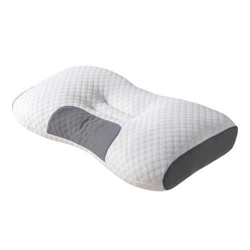 IUNSER Orthopädisches Kissen AntiSchnarch Kissen Migräne Kissen Ergonomisches Kopfkissen Seitenschläfer and Rückenschläfer Memory Foam Kissen Nackenstützkissen Seitenschläferkissen (Grey, A) von LEVIOC’S