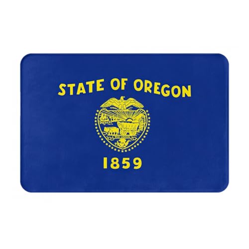 LEVNDIEJ Fußmatte mit Oregon-Flaggen-Druck, für den Außenbereich, Eingang, Fußmatten, für Eingang, Eingang, Garage, Eingang, Tür LEVNDIEJ Fußmatte mit Oregon-Flaggen-Druck, für den Außenbereich, Eingang, Fußmatten, für Eingang, Eingang, Garage, Eingang, Tür von LEVNDIEJ