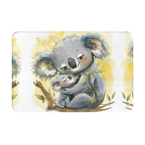 LEVNDIEJ Fußmatte mit süßem Koala-Mutter- und Babydruck, für den Außenbereich, Eingang, Fußmatten, für Eingang, Eingang, Garage, Eingang, Tür LEVNDIEJ Fußmatte mit süßem Koala-Mutter- und Babydruck, für den Außenbereich, Eingang, Fußmatten, für Eingang, Eingang, Garage, Eingang, Tür von LEVNDIEJ
