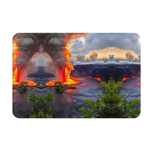 LEVNDIEJ Kilauea Fußmatte mit Vulkan-Motiv, für den Außenbereich, Eingang, Fußmatten, für Eingang, Eingang, Garage, Eingang, Tür LEVNDIEJ Kilauea Fußmatte mit Vulkan-Motiv, für den Außenbereich, Eingang, Fußmatten, für Eingang, Eingang, Garage, Eingang, Tür von LEVNDIEJ