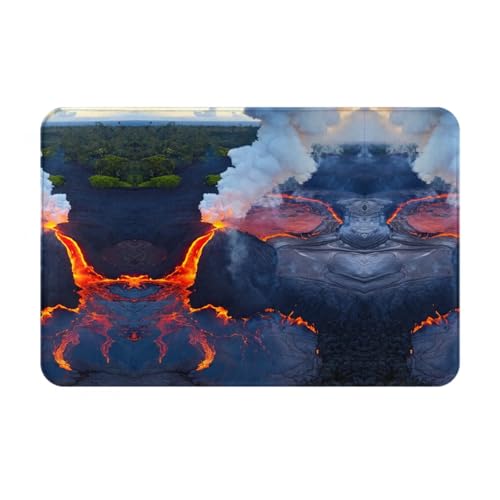LEVNDIEJ Kilauea Fußmatte mit Vulkan-Motiv, für den Außenbereich, Eingang, Fußmatten, für Eingang, Eingang, Garage, Eingang, Tür LEVNDIEJ Kilauea Fußmatte mit Vulkan-Motiv, für den Außenbereich, Eingang, Fußmatten, für Eingang, Eingang, Garage, Eingang, Tür von LEVNDIEJ