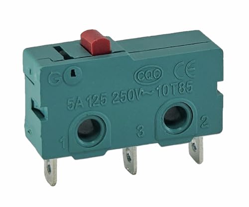 Mikrotaster 3 Pins 250V 5A, 2 Stellungen EIN/EIN Endschalter, Wechselschalter, Berührungsempfindliche Mikroschalter, für Mechanik, Elektronische Geräte, Automaten von LEVSEB