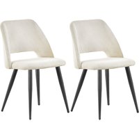 LEWE 2er Set Esszimmerstühle,Küchenstuhl mit Unabhängige Beine,Kordsamt Gepolsterter Stuhl - Beige LEWE 2er Set Esszimmerstühle,Küchenstuhl mit Unabhängige Beine,Kordsamt Gepolsterter Stuhl - Beige von LEWE