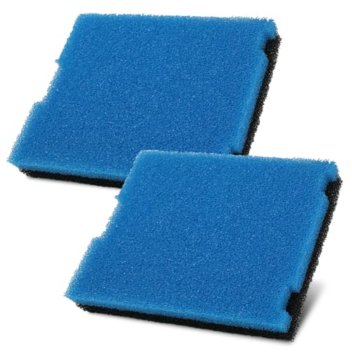 2er-Set Schaumstoff-Flachbox-Filter-Pad-Set für Tetra 19015 SF1 SPF1 26592 19043 Tauch-Flachbox-Filter-Pads, FK5 FK6 Filterbrunnen-Kits, grobe und feine Teichfilter-Ersatz-Pads für den Außenbereich von LEWEREST