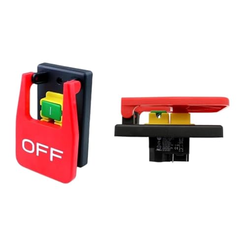 1 STÜCKE Unterspannungsschutzschalter KJD17B-16 220 V-240 V 16A 5E4 elektromagnetischer Sicherheitsschalter mit Not-Aus-Abdeckung von LEWLUIRZA