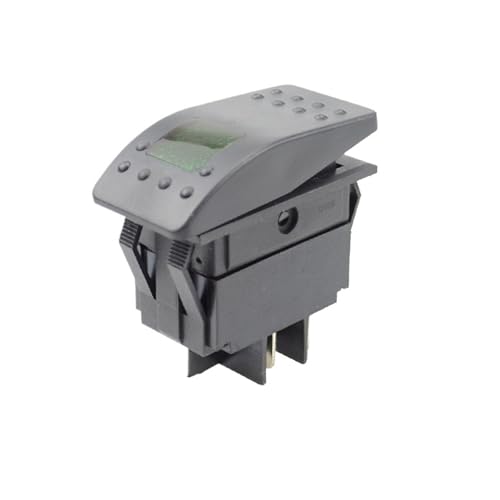 1PC Auto/Marine 12V 220V licht SCHALTER 4pin wippschalter auf-off(Green,12V) von LEWLUIRZA