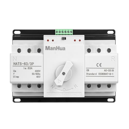 HATS-63/3P 63A 230VAC Dual Power Automatic Transfer Switch CB-Typ-Schalter von LEWLUIRZA