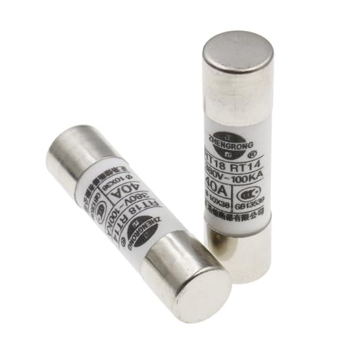 LEWLUIRZA 10 * 38 Flinke Keramiksicherung 10X38MM Sicherung 380/500V 0,5A 1A 2A 4A 5A 6A 8A 10A 16A 20A 32A RO15 RT18 RT14 (Size : 6A, Color : 10X38MM 380V_1PCS) von LEWLUIRZA