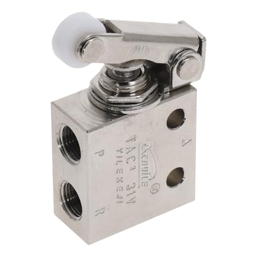 Mechanisches Ventil TAC2-31V, 1/8 Zoll Innengewinde, Auslassventil, 2 Positionen, 3-Wege-Rollenhebel, pneumatischer Ventilschalter mit Anschluss(Only Valve) von LEWLUIRZA