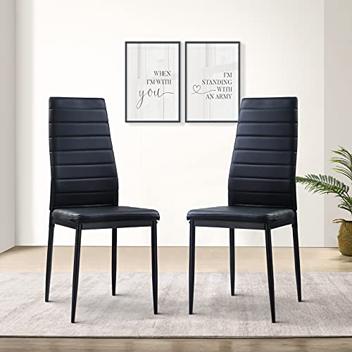 Lexicon Ladonna Esszimmerstuhl (2er Set), Schwarz von LEXICON