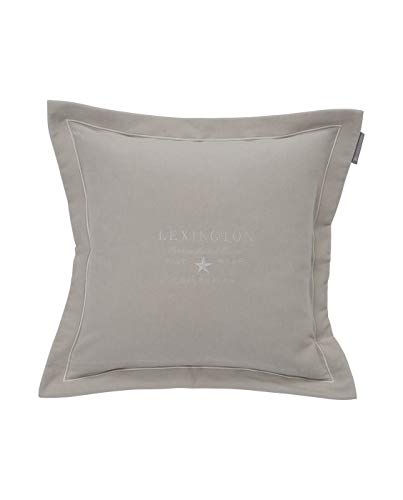 LEXINGTON LEXINGTON [DL] Hotel Velvet Sham with Embroidery, Beige, 50x50 von LEXINGTON LEXINGTON