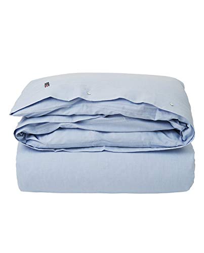Lexington - Bettwäsche, Bettdeckenbezug - Pin Point - Baumwolle - 155 x 220 cm - Farbe: Blue Duvet von LEXINGTON