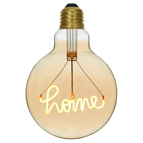 LEXMAN - LED-Glühbirne mit Filament - Amber Globe - HOME UP - Ø125 mm - E27-200 Lm - 3,5 entspricht 21W - 1800k - Gelb von LEXMAN