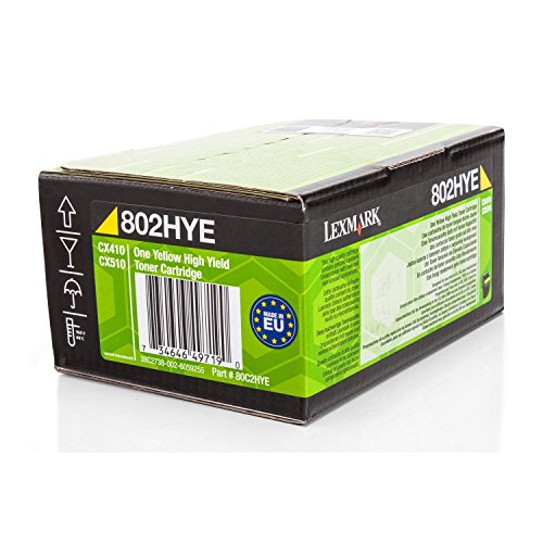 Lexmark 802hy Toner Gelb Standardkapazitã¤T 3.000 Seiten 1er-Pack Corporate, 1914940 von LEXMARK