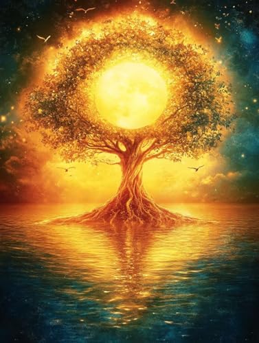 Baum Diamond Painting Baum des Lebens Diamond Painting Erwachsene Kinder DIY Vollbohrer Stickerei Kreuzstich Diamanten Malerei Bilder Set für Anfänger, Zimmer Deko Wohnzimmer Geschenke 70x95cm h7-38I Baum Diamond Painting Baum des Lebens Diamond Painting Erwachsene Kinder DIY Vollbohrer Stickerei Kreuzstich Diamanten Malerei Bilder Set für Anfänger, Zimmer Deko Wohnzimmer Geschenke 70x95cm h7-38I von LEYAUPGO