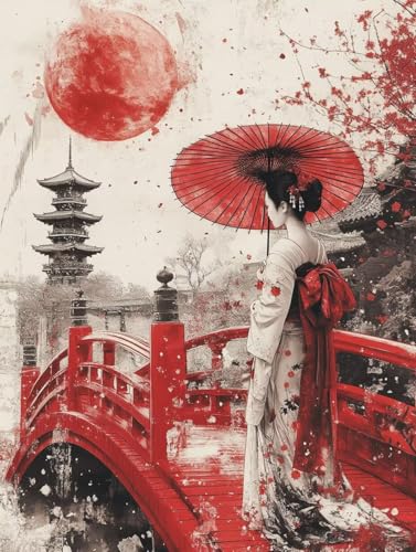 Japanische Frauen Diamond Painting Landschaft Diamond Painting Erwachsene Kinder DIY 5D Vollbohrer Stickerei Kreuzstich Diamanten Malerei Bilder Set für Anfänger, Zimmer Deko Wohnzimmer 60x80cm k7-53L Japanische Frauen Diamond Painting Landschaft Diamond Painting Erwachsene Kinder DIY 5D Vollbohrer Stickerei Kreuzstich Diamanten Malerei Bilder Set für Anfänger, Zimmer Deko Wohnzimmer 60x80cm k7-53L von LEYAUPGO