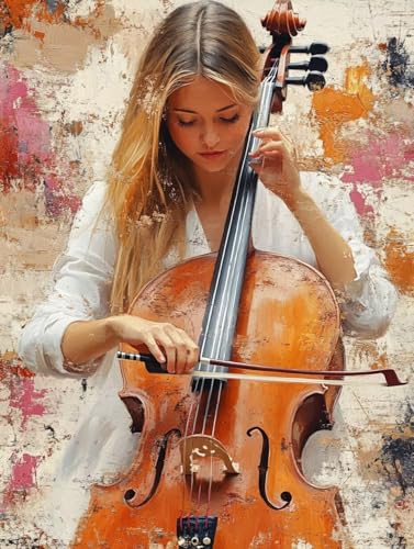 Mädchen Diamond Painting Cello Diamond Painting Erwachsene Kinder DIY 5D Vollbohrer Mosaikherstellung Stickerei Kreuzstich Diamanten Malerei Anfänger, Zimmer Deko Wohnzimmer Geschenke 30x40cm c7-10K Mädchen Diamond Painting Cello Diamond Painting Erwachsene Kinder DIY 5D Vollbohrer Mosaikherstellung Stickerei Kreuzstich Diamanten Malerei Anfänger, Zimmer Deko Wohnzimmer Geschenke 30x40cm c7-10K von LEYAUPGO